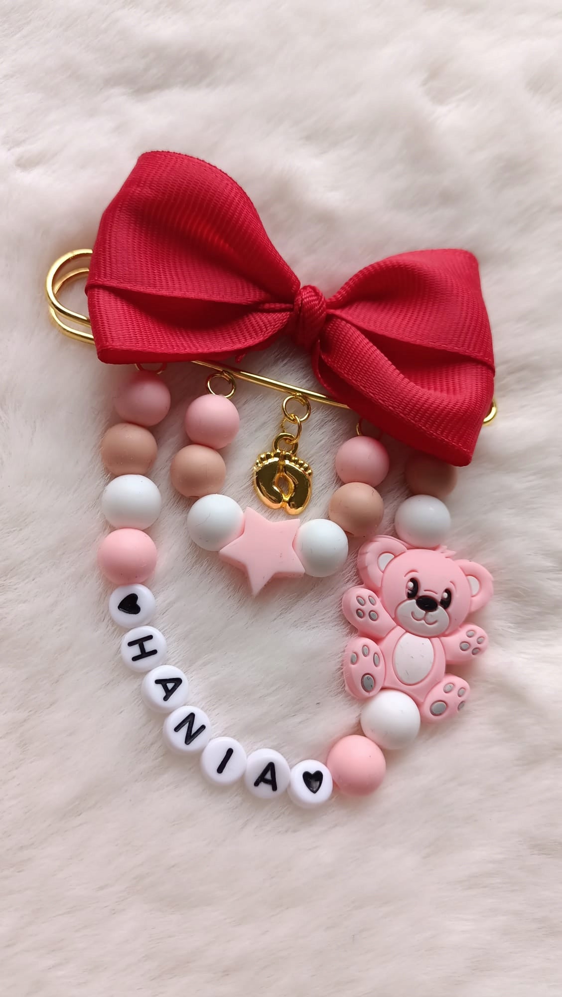 STROLLER PENDANT WITH NAME FOR GIRL BEAR 1 Brand no brand