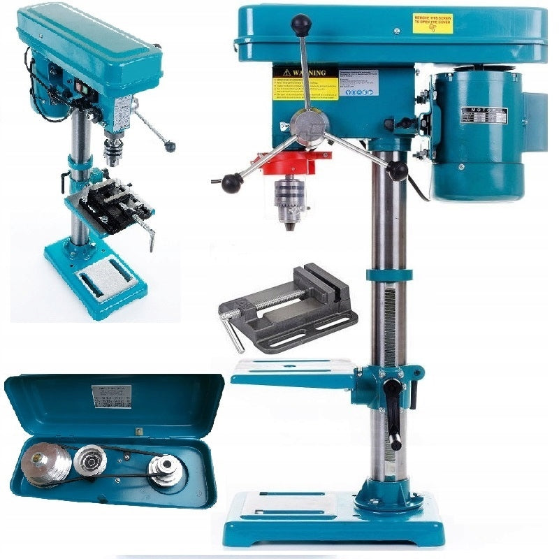 STRONG AND SOLID COLUMN TABLE DRILL 3750W 16MM + VISE 100CM