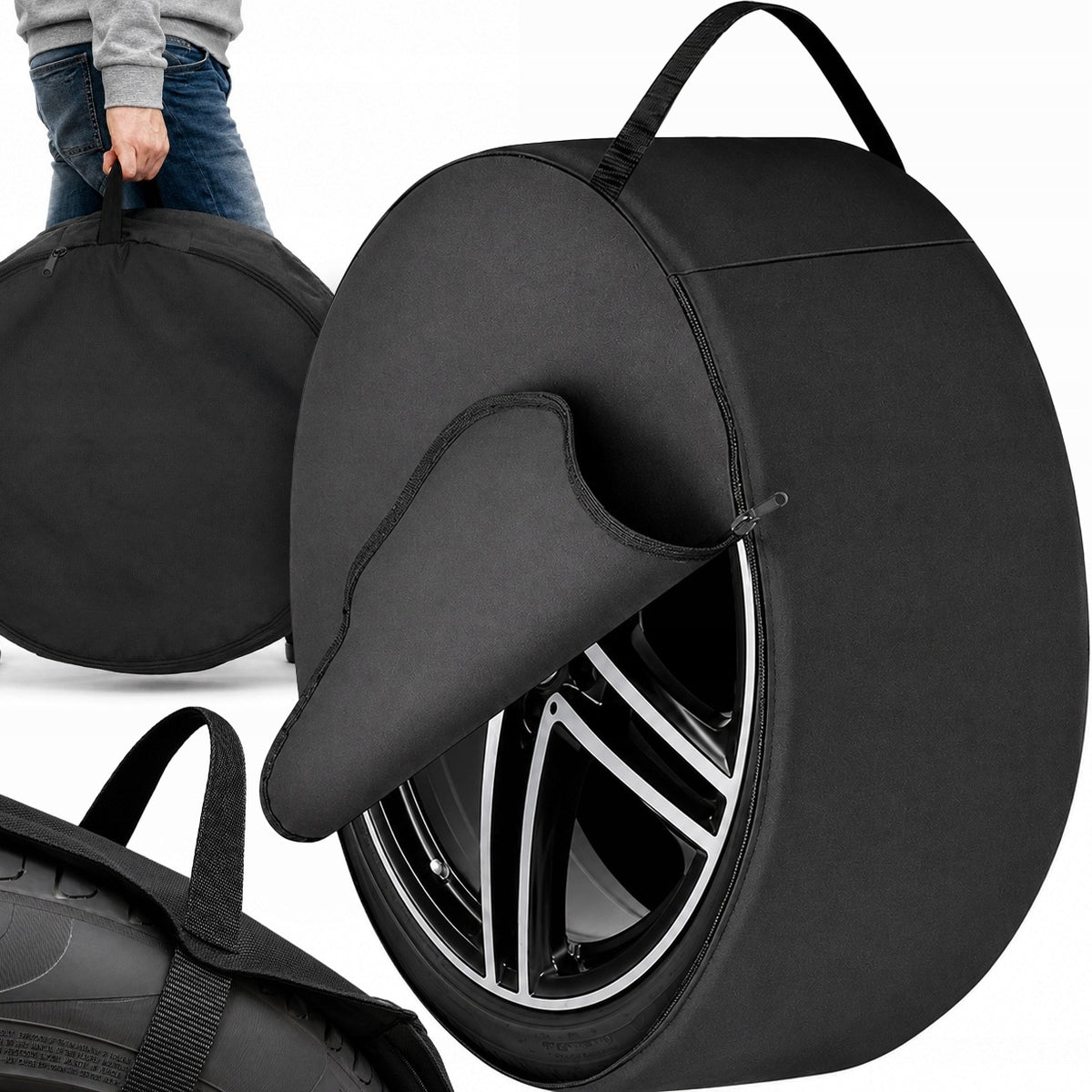 STRONG COVER WITH A HOLDER FOR A SPARE WHEEL FOR THE TRUNK - XXXL