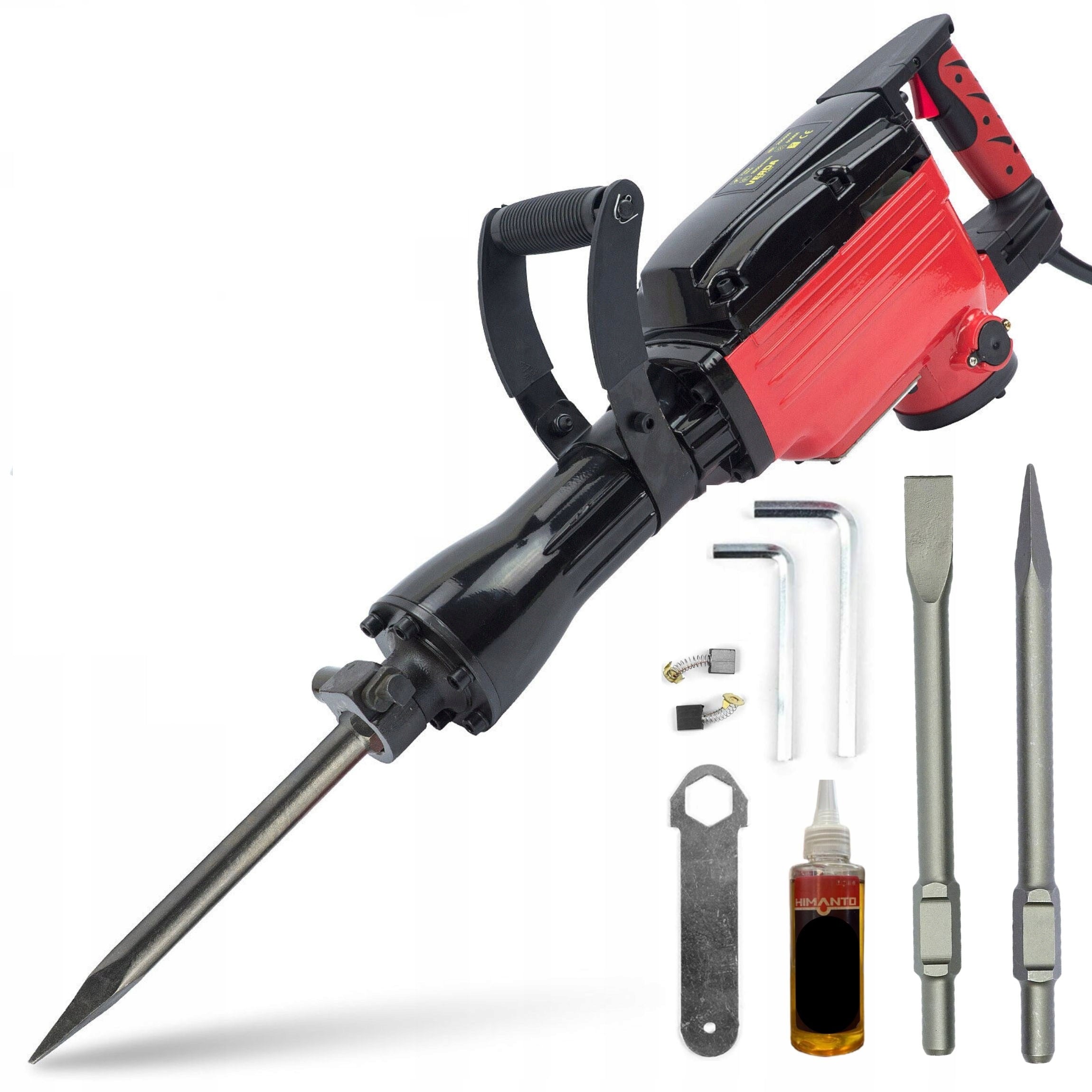 STRONG DEMOLITION HAMMER 3200 OIL COOLED + LARGE IMPACT HAMMER Brand PD