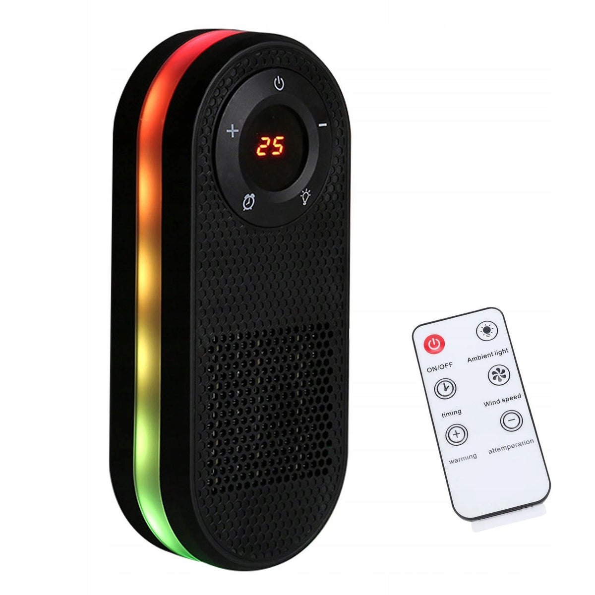 STRONG ELECTRIC APRON CERAMIC HEATER FAN WITH REMOTE CONTROL RGB