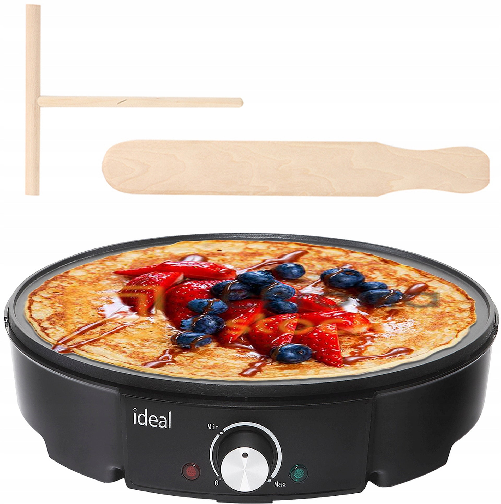 STRONG ELECTRIC PANCAKE MAKER FAST HEATING 1800W 30CM