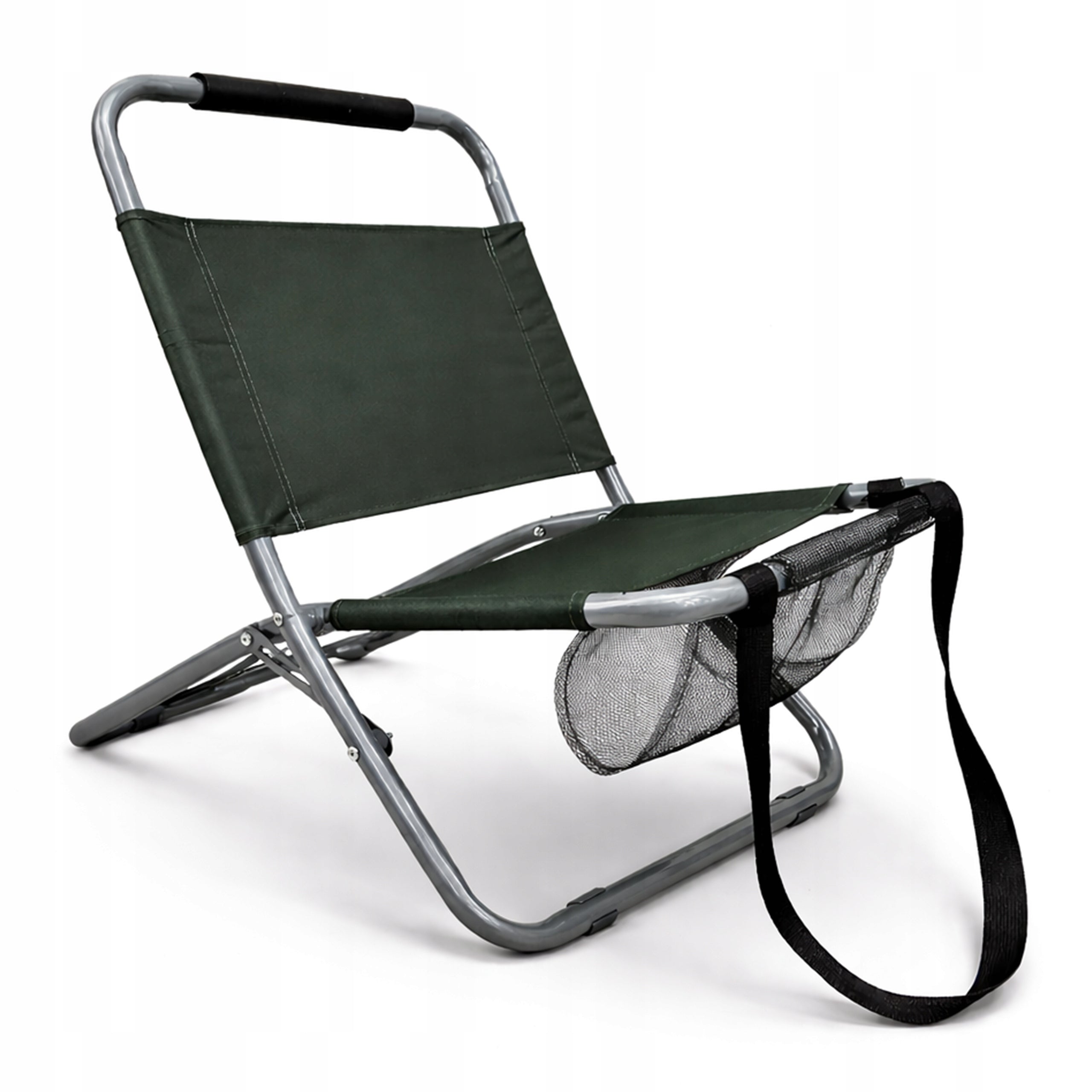 STRONG FOLDING COMFORTABLE CAMPING CHAIR LOUNGER LUIS C. GREY