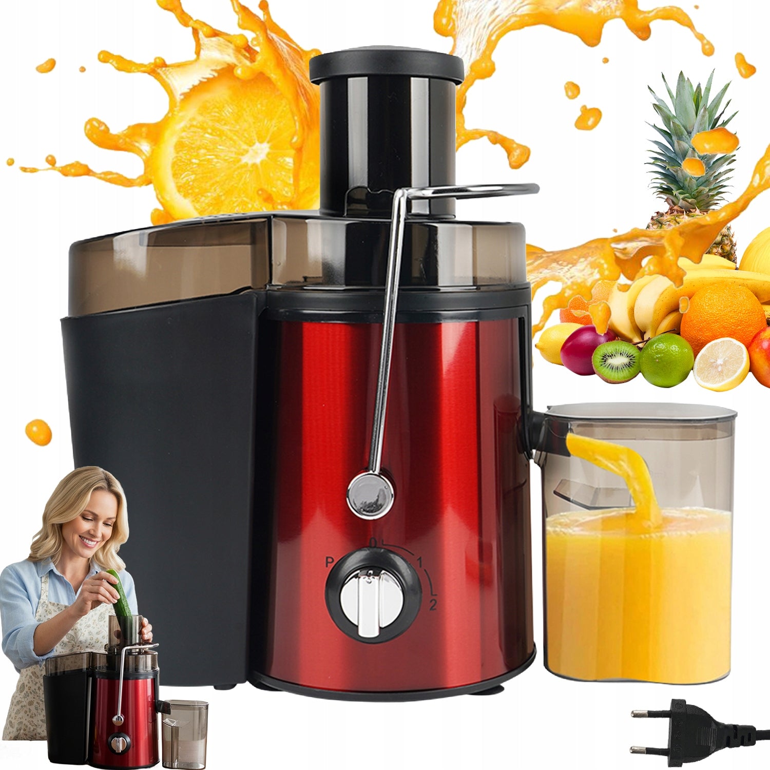STRONG JUICER FOR FRUIT AND VEGETABLES JUICES HIGH SPEED 1000W