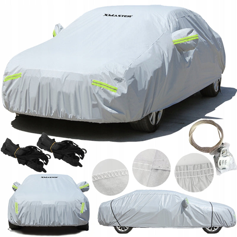 STRONG LARGE COVER WATERPROOF PEVA TARPAULIN FOR CAR SEDAN SET XL