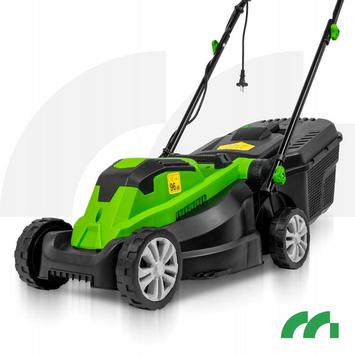STRONG LIGHTWEIGHT ELECTRIC LAWN MOWER LARGE BASKET 30L 2100W + GLOVES Engine power 2100 W