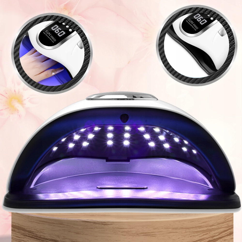 STRONG NAIL LAMP HYBRID GEL UV LED SUN X10 MAX LCD WITH HANDLE 280W Packaging status original