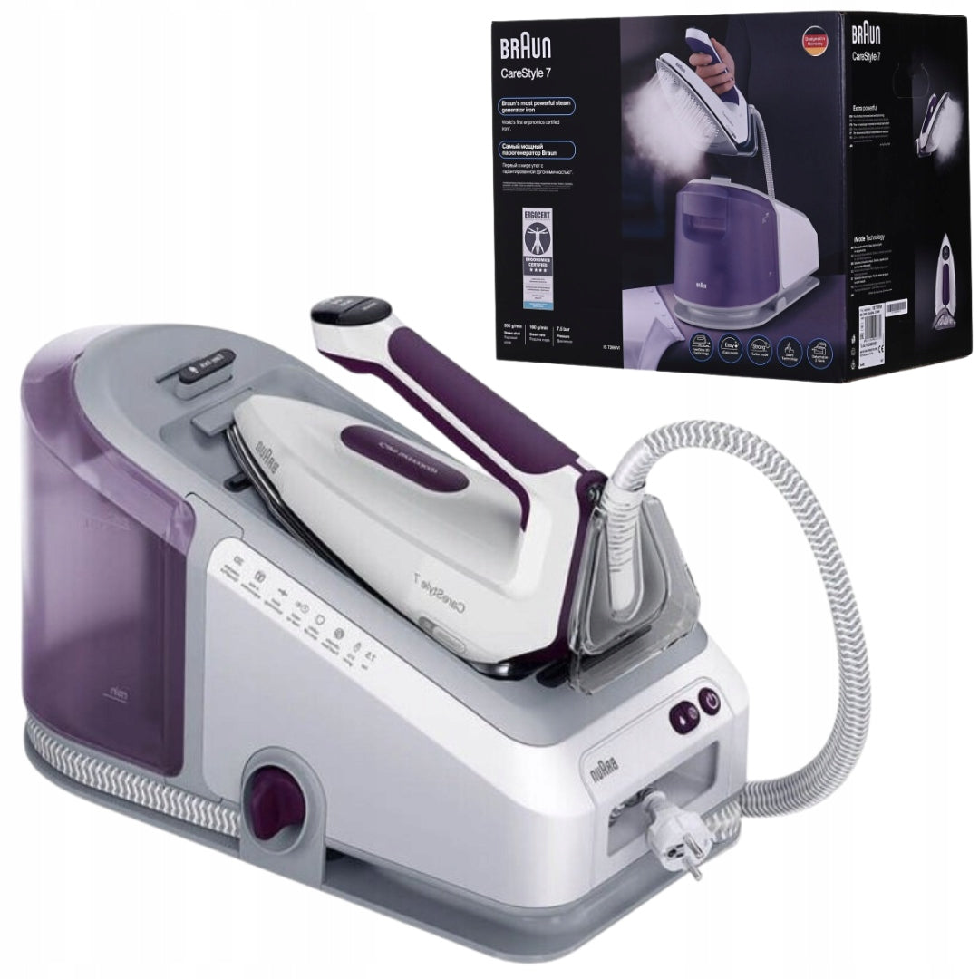 STRONG STEAM STATION STEAM GENERATOR BRAUN CareStyle7 EloxalPlus 2700W 2L