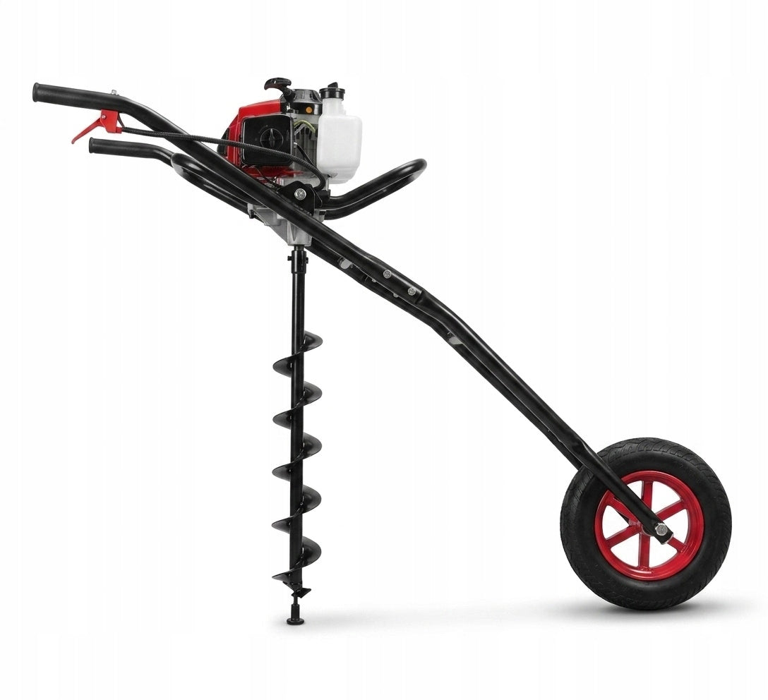 STRONG Soil Drilling Rig Wheelbarrow Drill Posts 10/15/20cm + 3 Drill Bits Brand no brand