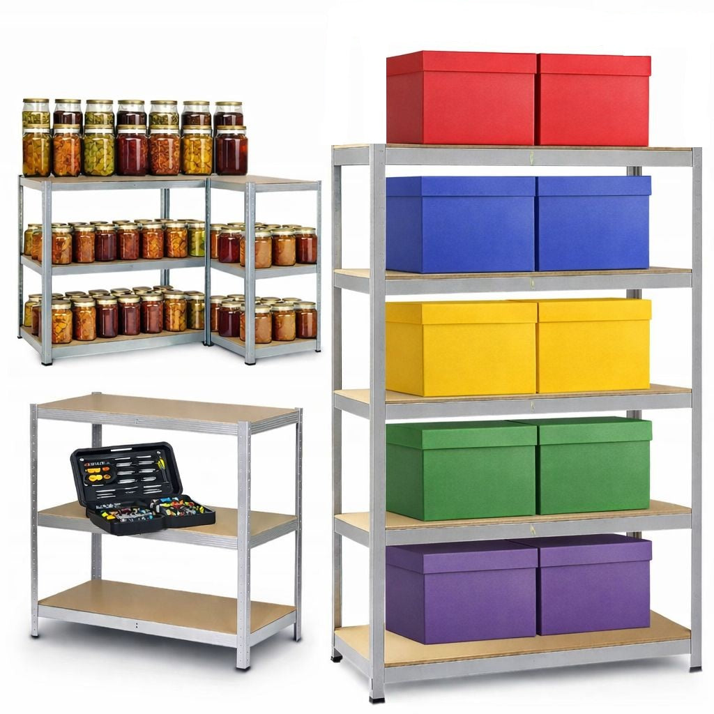 STRONG Storage Rack Metal Garage Basement 5 Shelves 875 Kg 205x120x45 cm