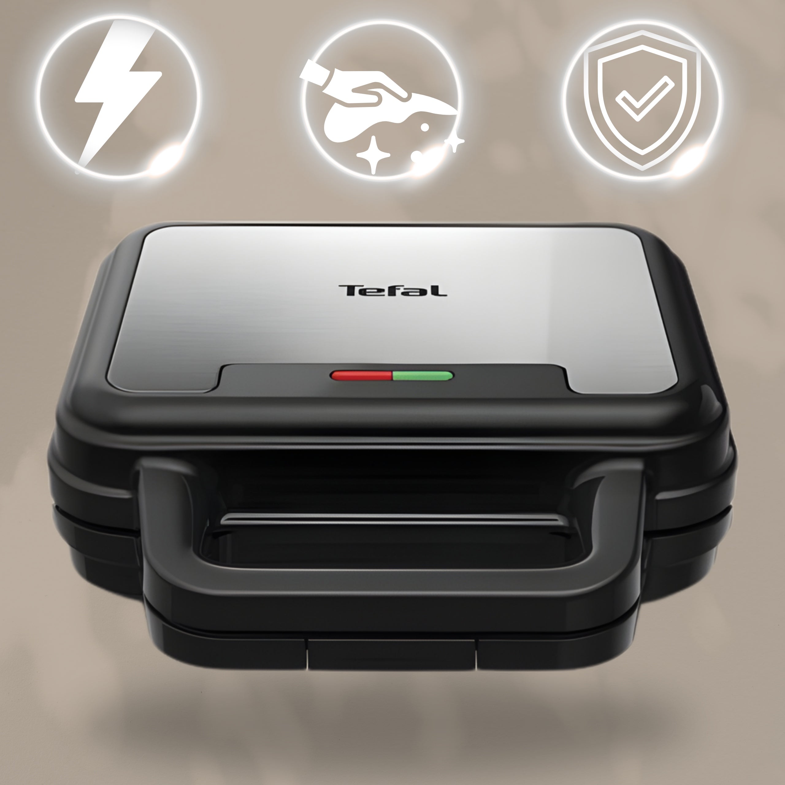 STRONG Tefal 3in1 TOASTER OVEN FOR PANINI SANDWICH WAFFLE TOAST SANDWICHES + MOLDS Manufacturer code 383D10-100