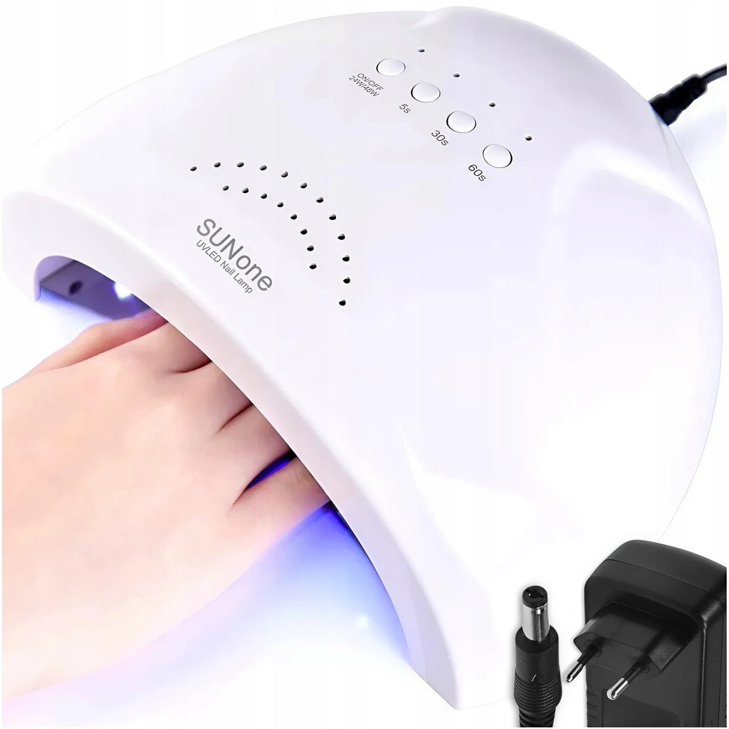 STRONG UV LED HYBRID NAIL LAMP FOR PROFESSIONAL GEL HYBRIDS 24/48W Manufacturer code profesjonalna lampa pedicure diody