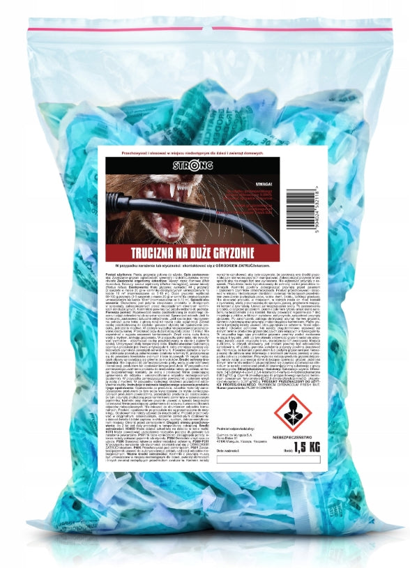 STRONGEST POISON FOR LARGE RODENTS IN ATTICS PASTE STRONG 1500 G Kind poison