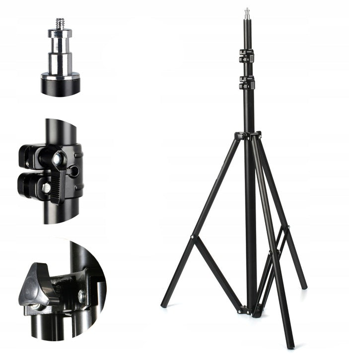 STUDIO LIGHT STAND 806 100-295cm head 16mm 1/4" whole metal