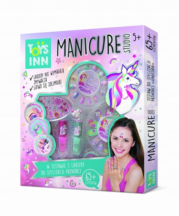 STUDIO MANICURE UNICORN NAIL POLISHES SET Kid's age 5+ years
