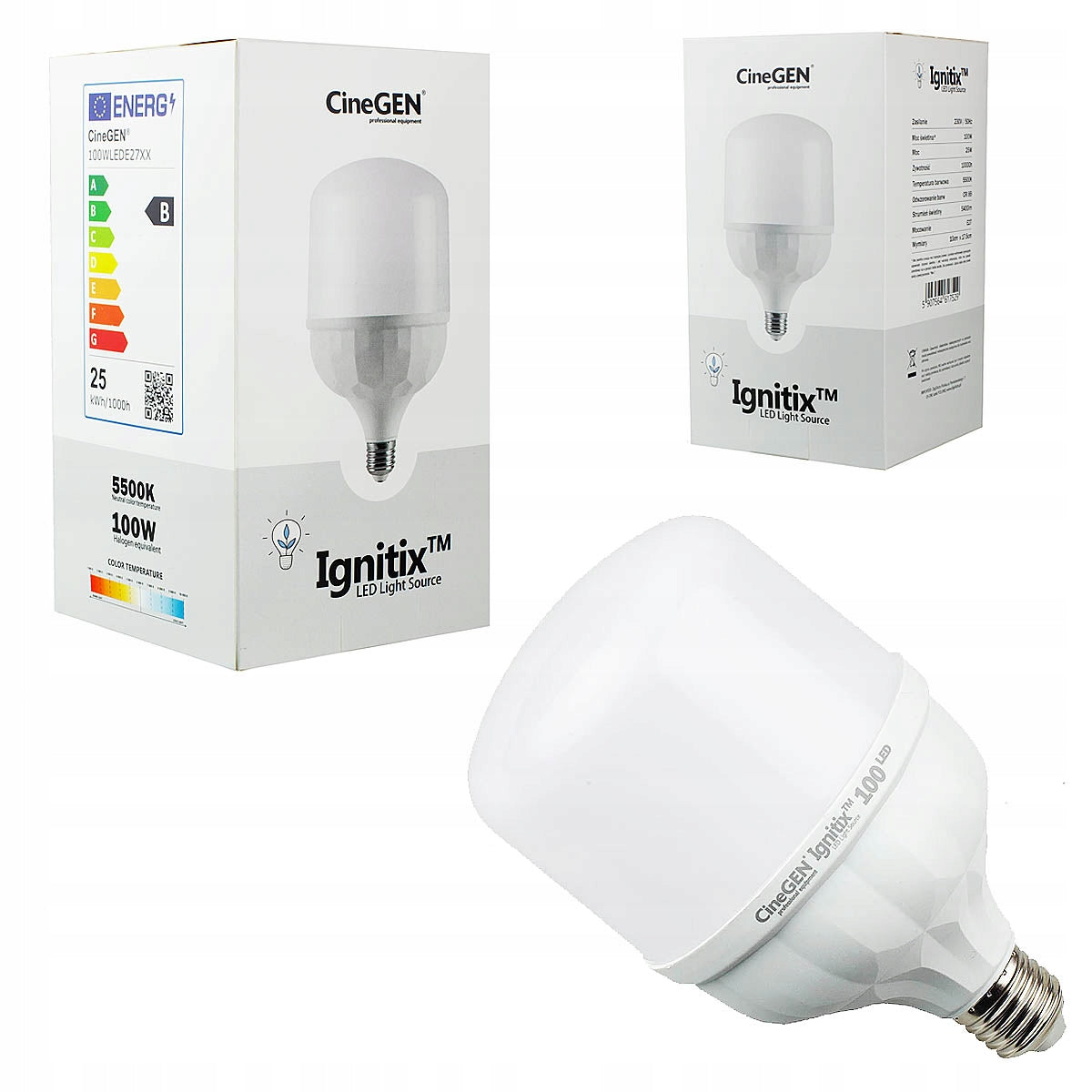 STUDIO PHOTO BULB E27 5500K BRIGHT Brand CineGEN