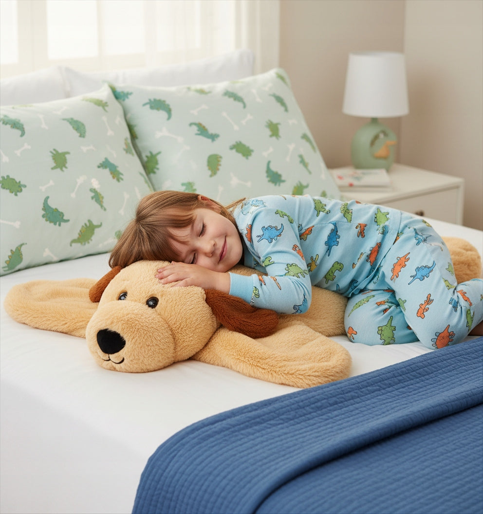 STUFFED ANIMAL DOG sensory anti-stress autism stress 2,1 kg HQ Manufacturer code Miś jak koc kołdra obciążeniowa ciężkomiś HQ