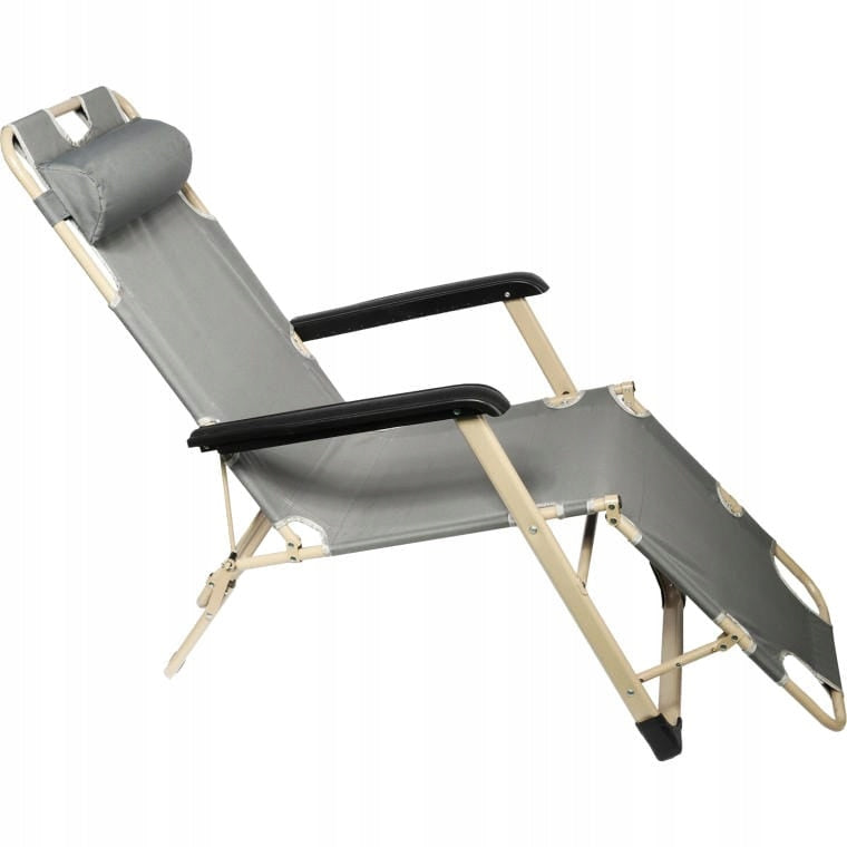 STURDY GARDEN LOUNGER WITH ADJUSTABLE POSITION REINFORCED Garden Chair TERRACE Brand Goliat
