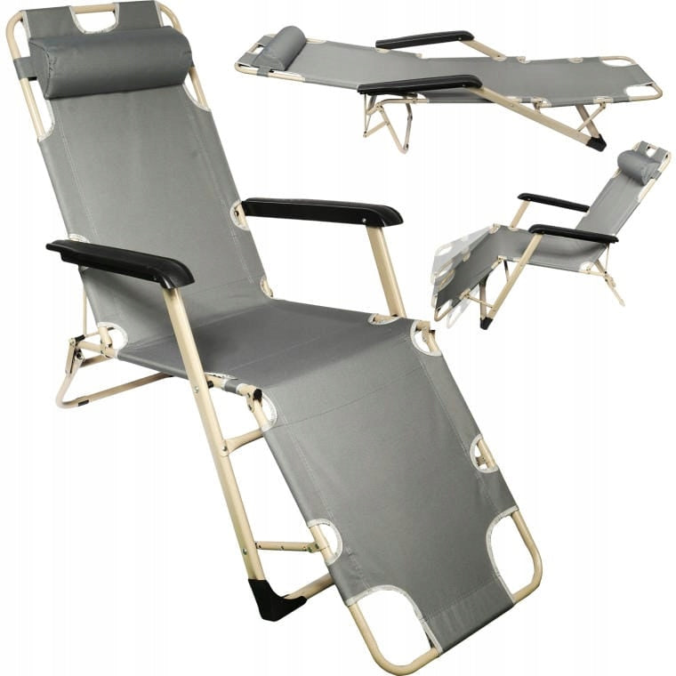 STURDY GARDEN LOUNGER WITH ADJUSTABLE POSITION REINFORCED Garden Chair TERRACE Packaging status original