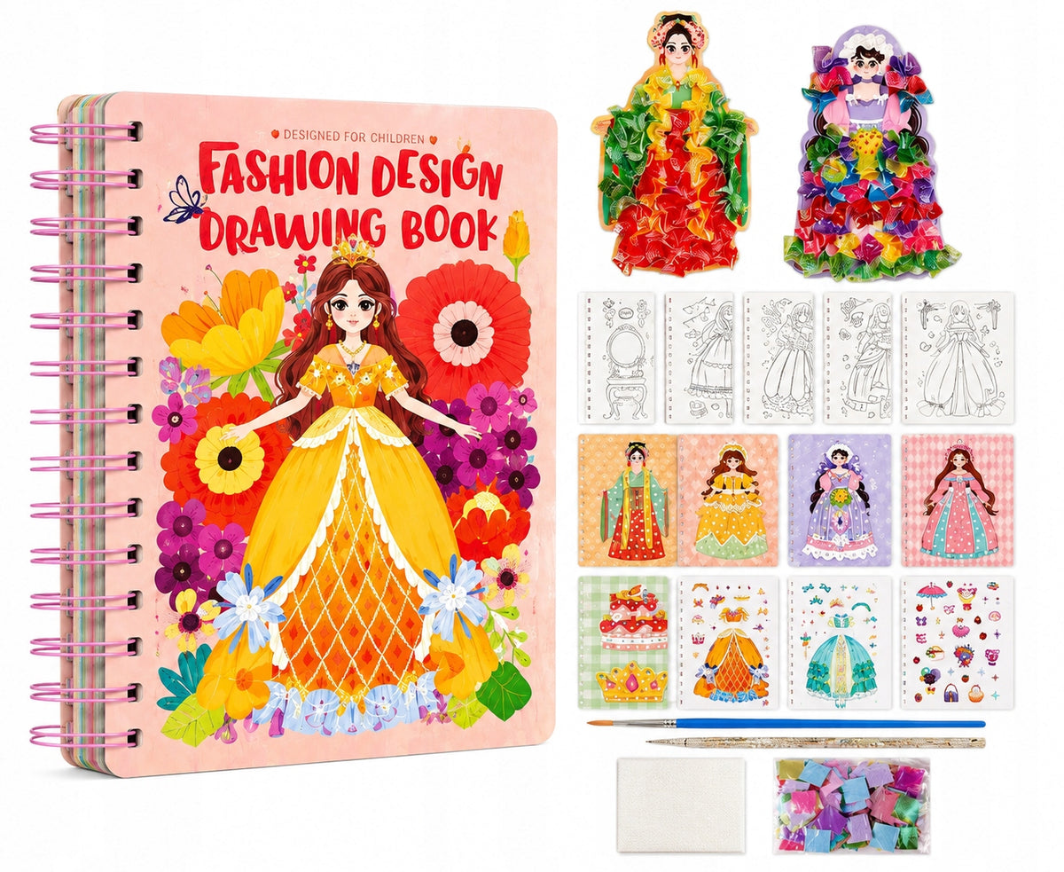STYLIST 3IN1 CREATIVE SET FOR CHILDREN GIFT CREATE YOUR OWN PRINCESS