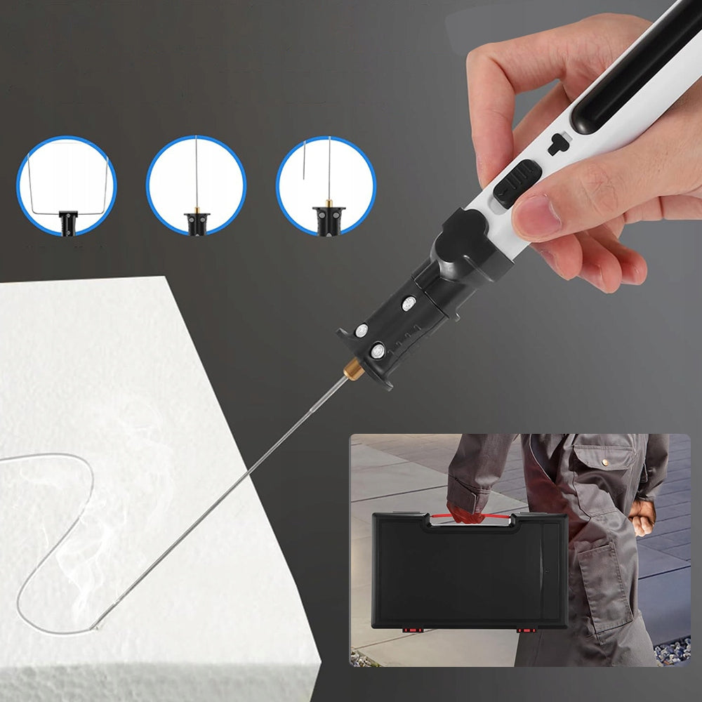 STYROFOAM SPONGE CUTTING KIT WITH HOT LED WIRE 550°C WIRELESS Packaging status original