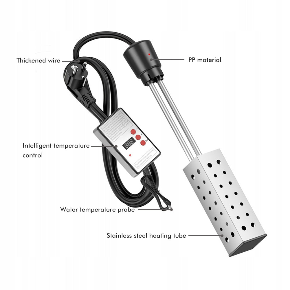 SUBMERSIBLE HEATER 2500W FOR SWIMMING POOL BATHTUB WATER HEATER Batteries included no