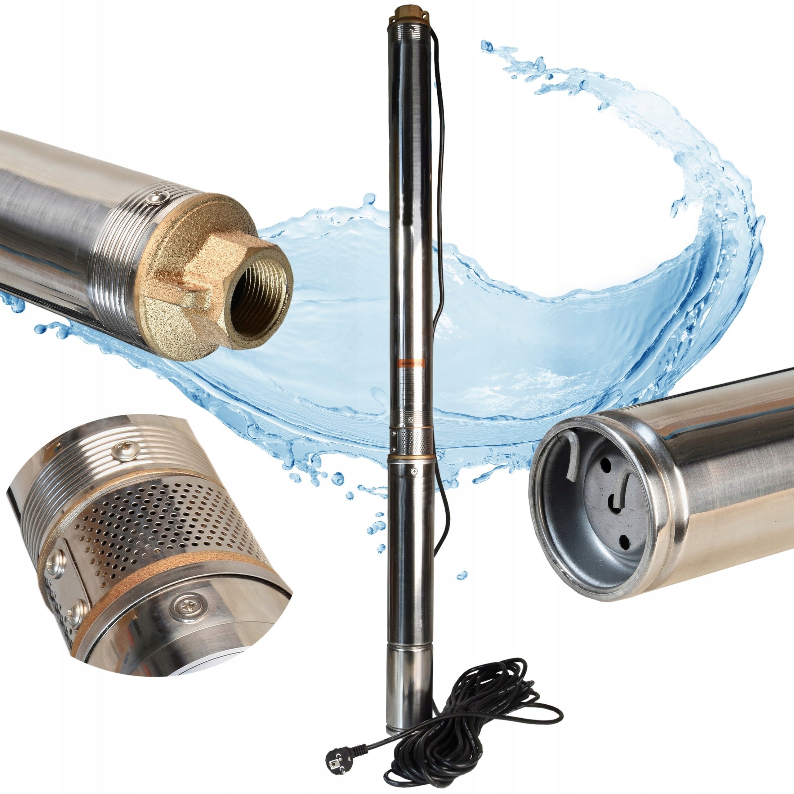 SUBMERSIBLE PUMP 3,5" model 3/13 for WATER WELL ANTI-SAND 20m up to 105L/MIN