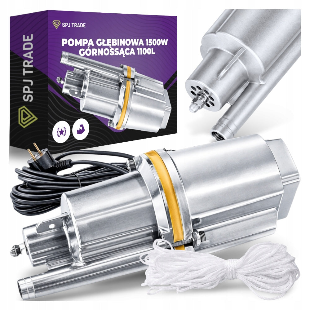 SUBMERSIBLE PUMP FOR CLEAN WATER 1500W 1100l/h SUBMERSIBLE WELL