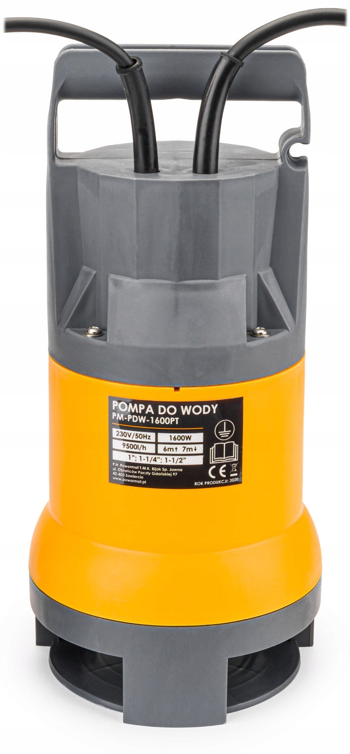 SUBMERSIBLE PUMP FOR CLEAN WATER DIRTY RAINWATER WITH FLOAT 1600W Engine power 1600 W