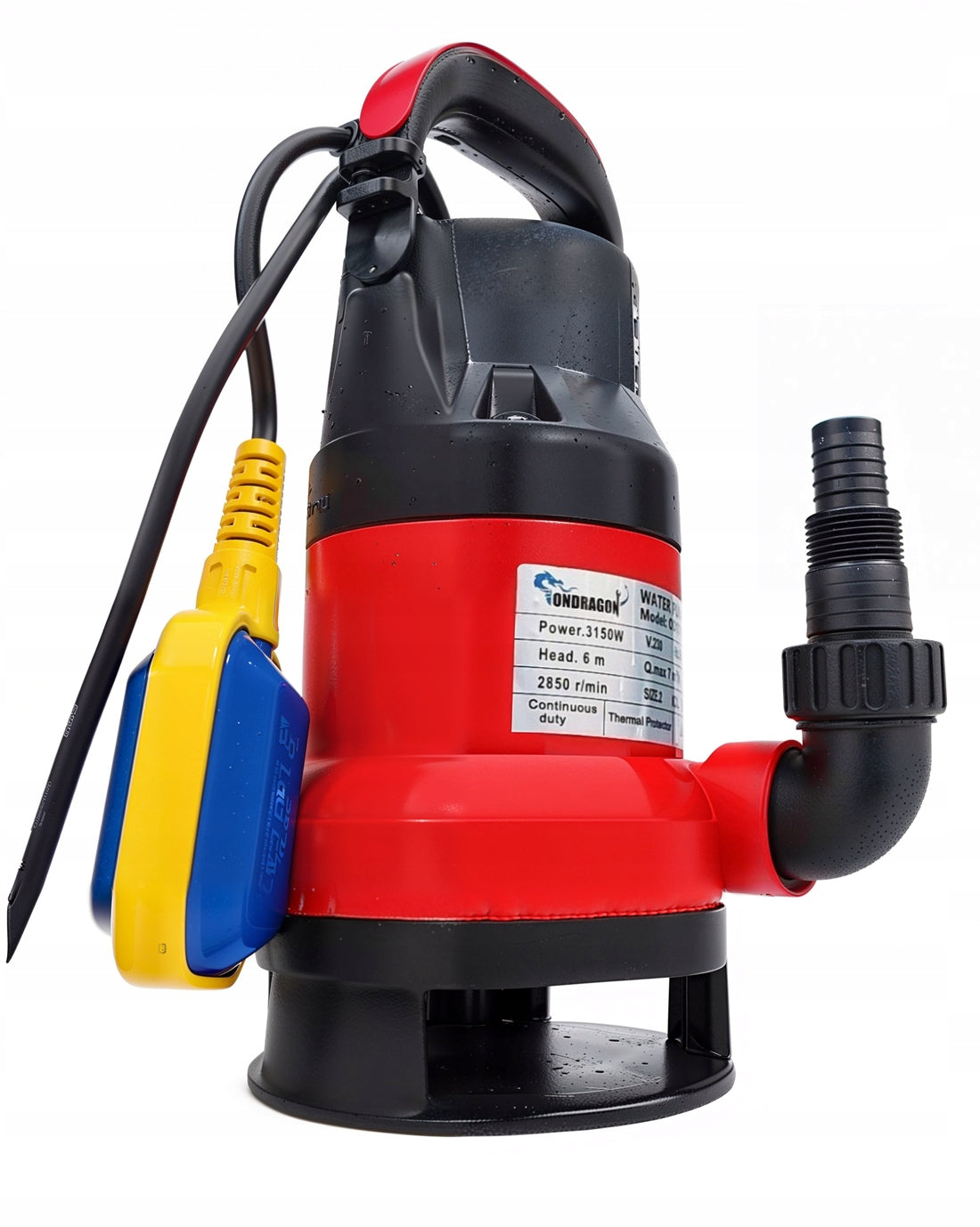 SUBMERSIBLE PUMP FOR CLEAN WATER DIRTY RAINWATER WITH FLOAT 3150W strong Pump type for rainwater