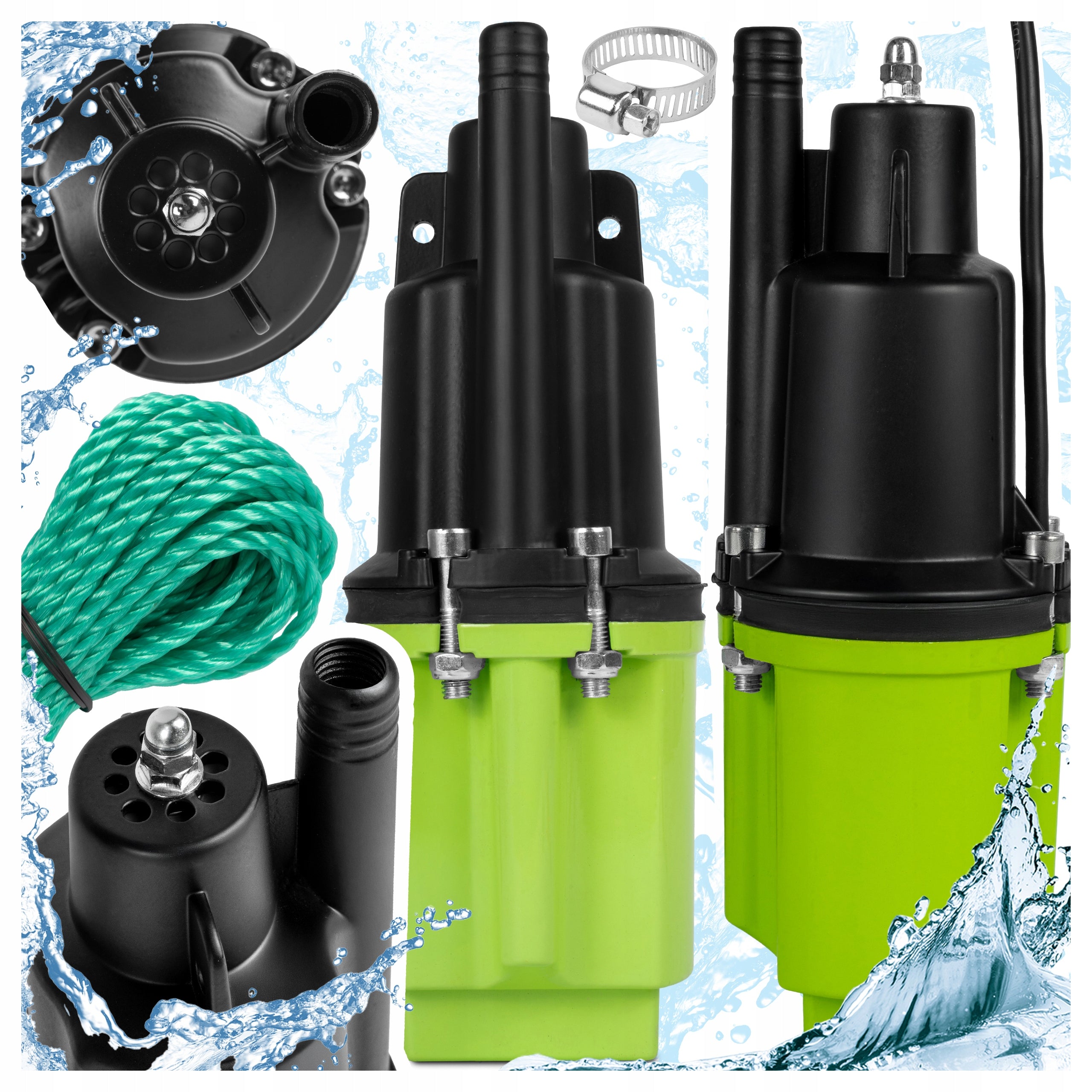 SUBMERSIBLE PUMP FOR CLEAN WELL WATER STRONG MEMBRANE SUBMERSIBLE RUSSIAN