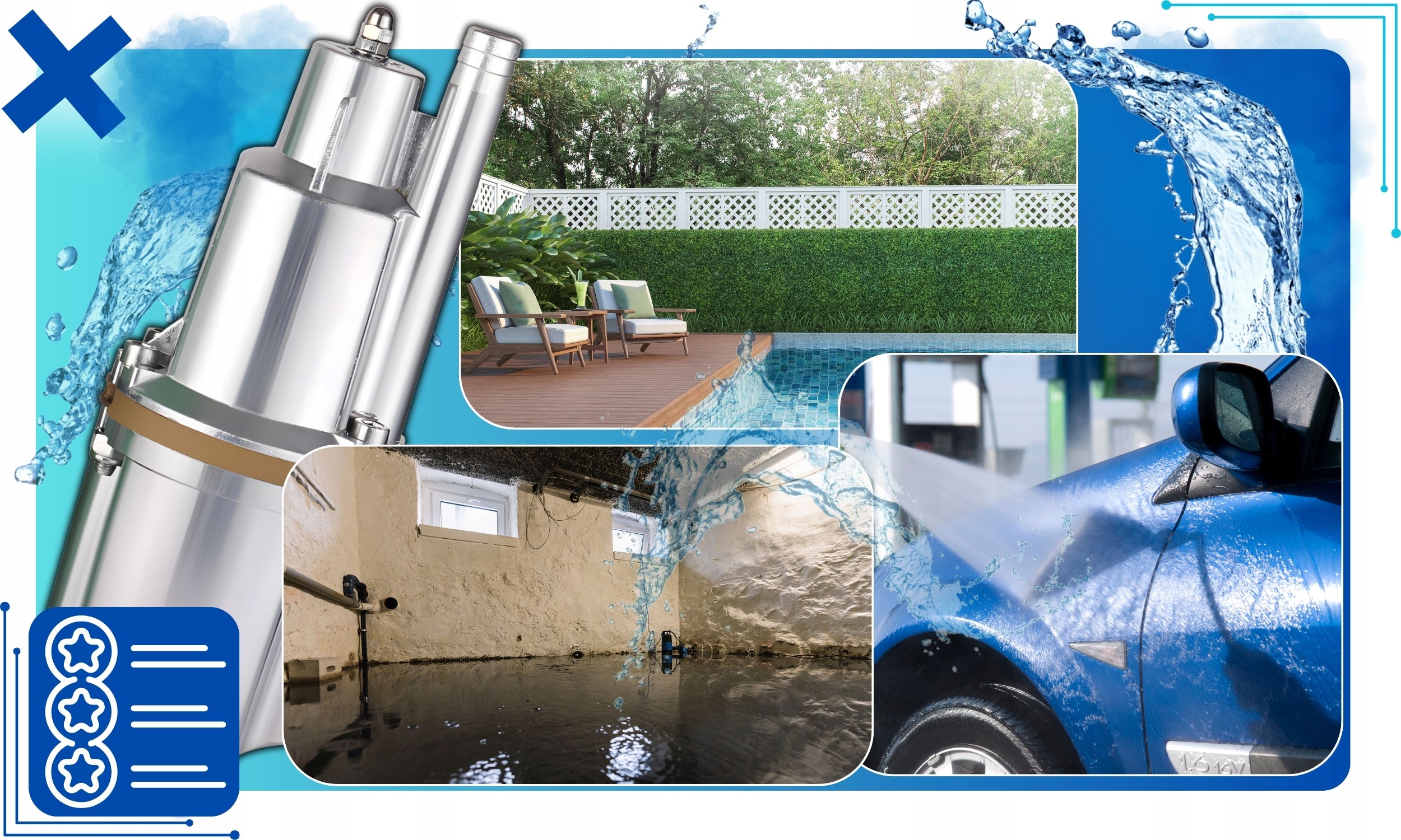 SUBMERSIBLE PUMP FOR DIRTY AND CLEAN WATER DEEP INTO THE RUSSIAN WELL Pump type submersible