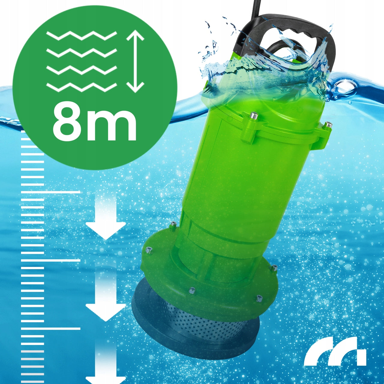 SUBMERSIBLE PUMP FOR DIRTY WATER CLEAN RAINWATER WELL 12000 l/h Manufacturer MalTec