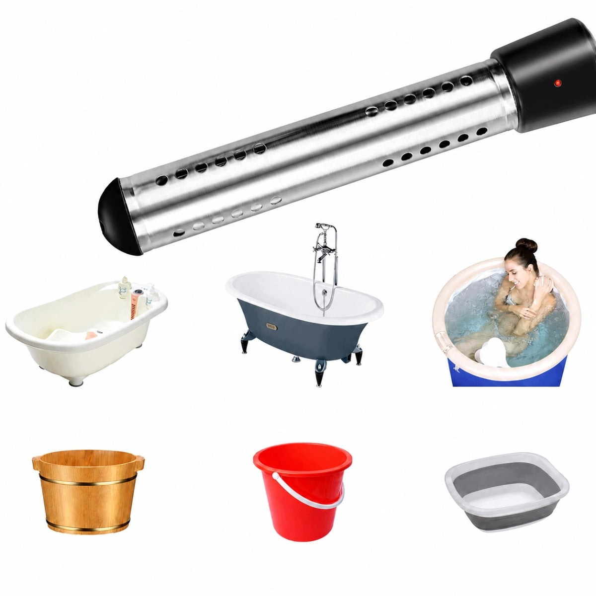 SUBMERSIBLE WATER HEATER 3000W FAST AND EFFICIENT POOL HEATING Manufacturer code 6932664758802