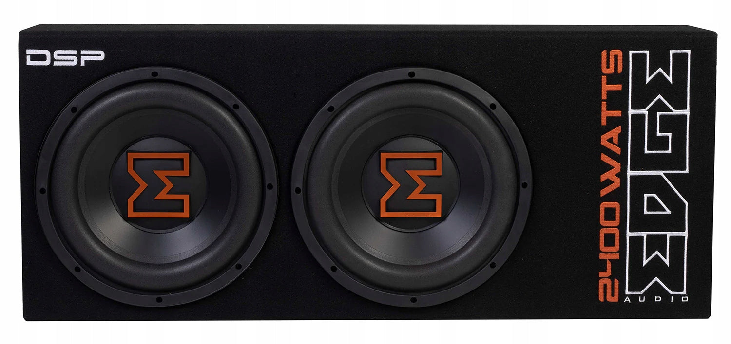 SUBWOOFER ACTIVE BASS BOX 2400W 2x 30cm EDGE EDBX12TADSP-E3 + CABLES