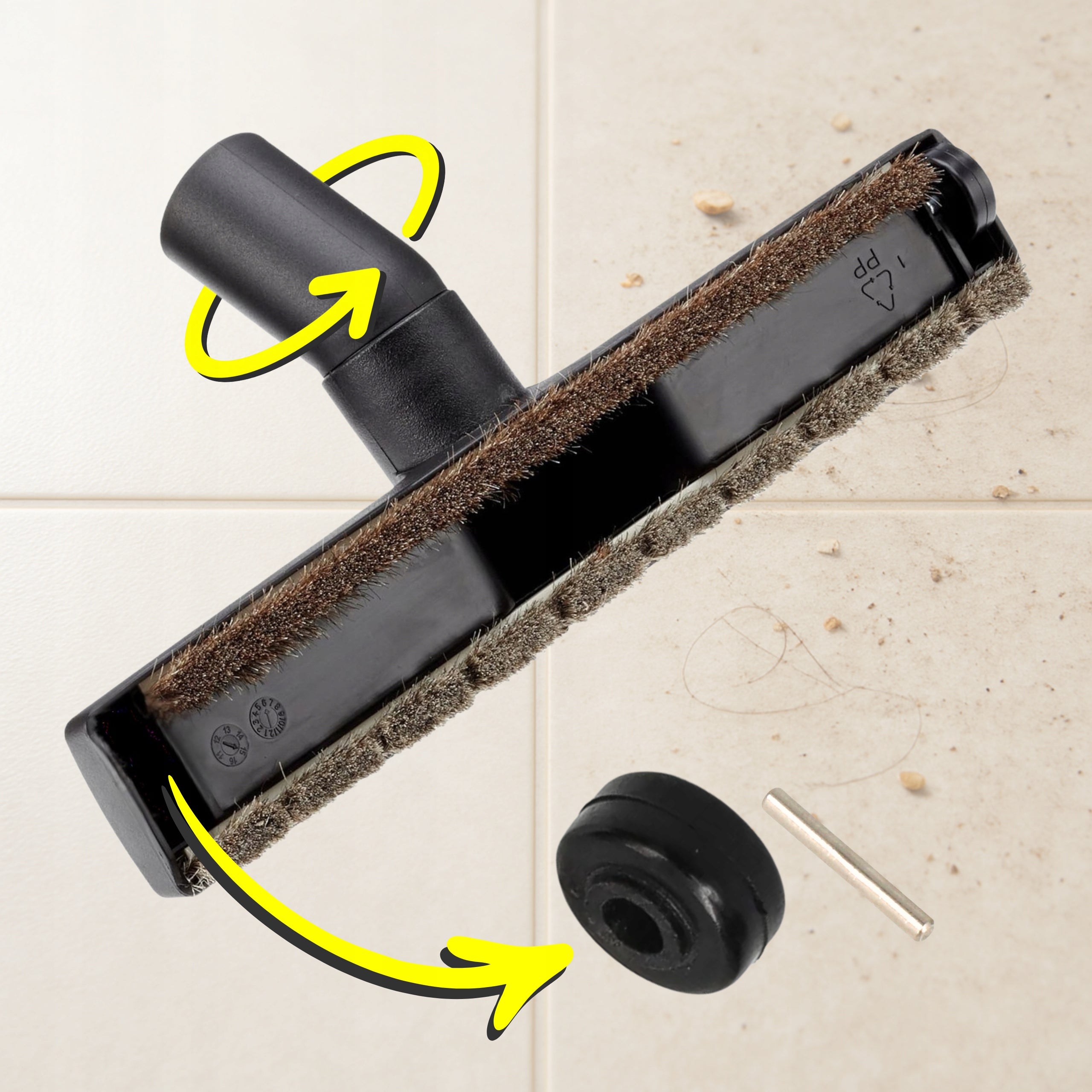 SUCTION BRUSH PARQUET PVC PANELS for KARCHER WD2 WD3 WD4 WD5 WD6 SE 35mm Packaging status original