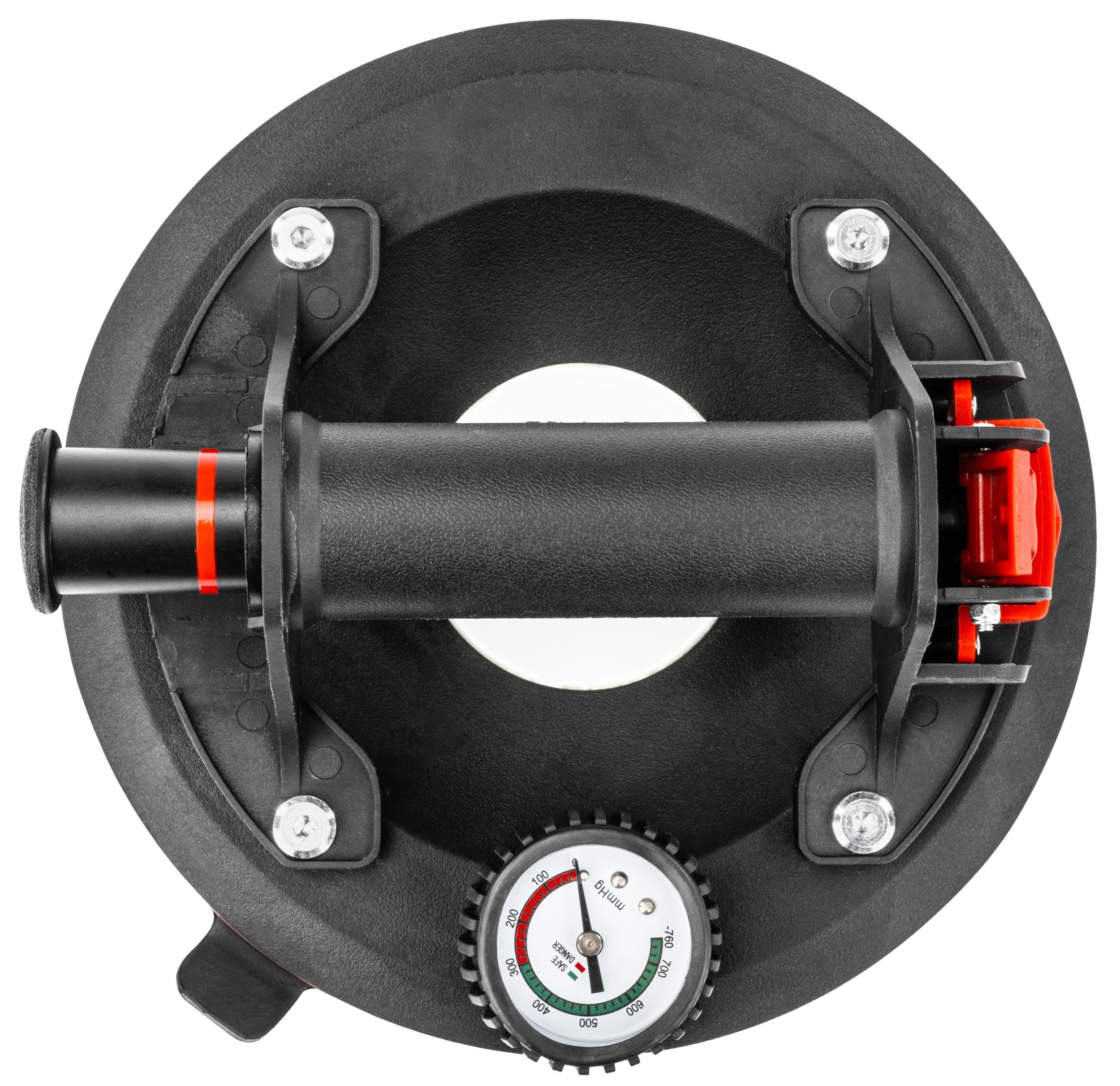 SUCTION CUP VACUUM HOLDER WITH PRESSURE GAUGE PUMP FOR GLASS TILES Product weight with unit packaging 1.5 kg