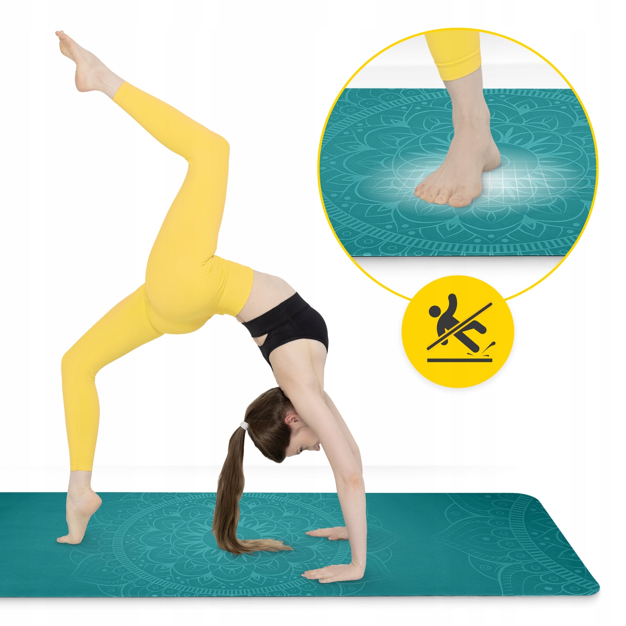 SUEDE MAT FOR YOGA AND EXERCISE FOR MEDITATION AND PILATES LIGHT SOFT 1,5 MM EAN (GTIN) 5905973404396