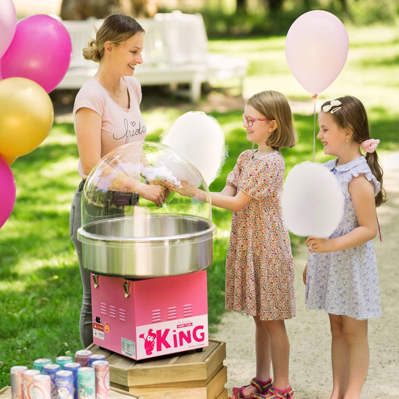 SUGAR COTTON CANDY MACHINE 1200 W LARGE BOWL 52 cm Brand Royal Catering