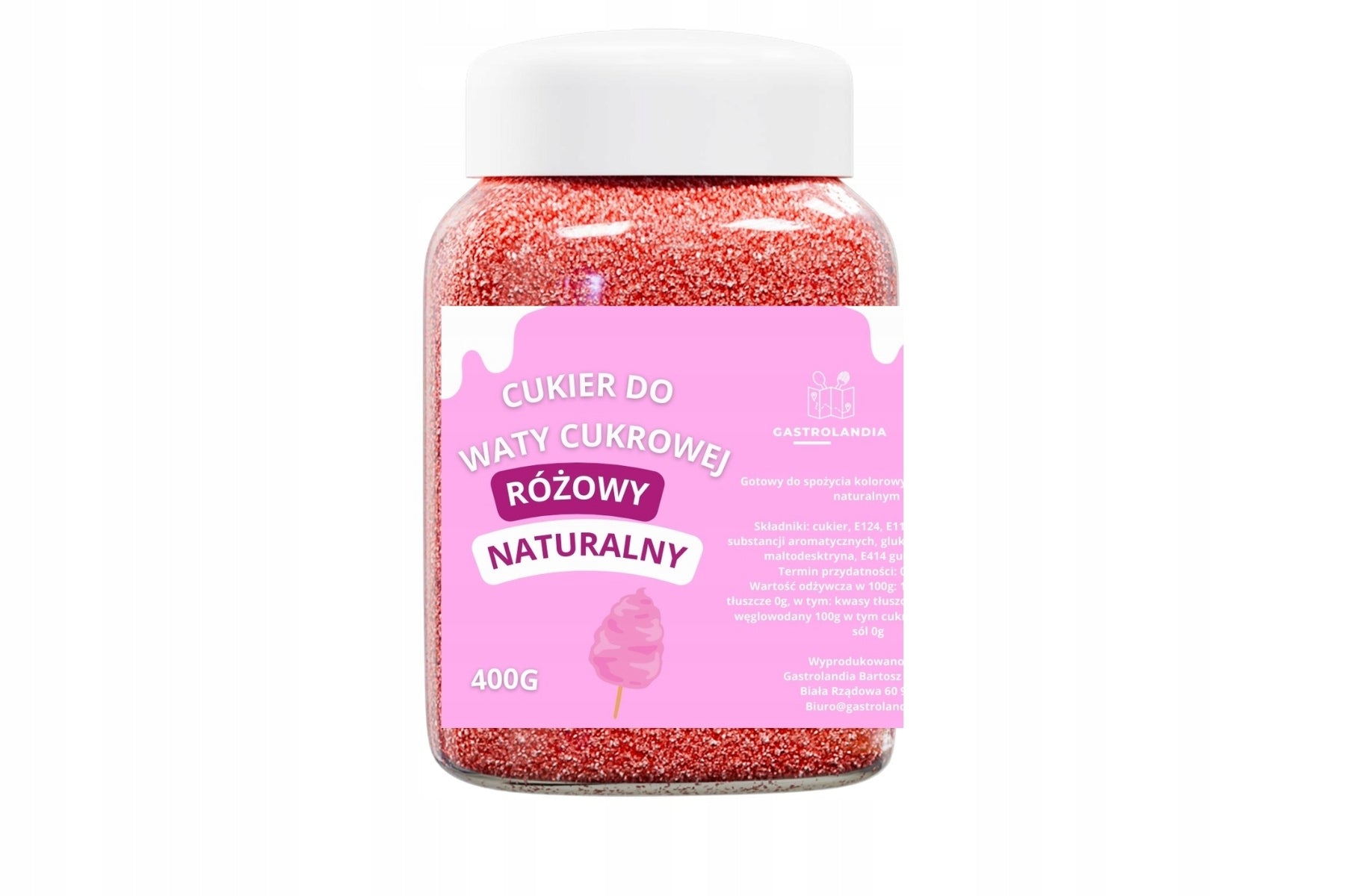 SUGAR FOR COTTON CANDY COLORFUL 4PCS 400G NATURAL SET XXL DRY JAR Manufacturer code 5908010159211