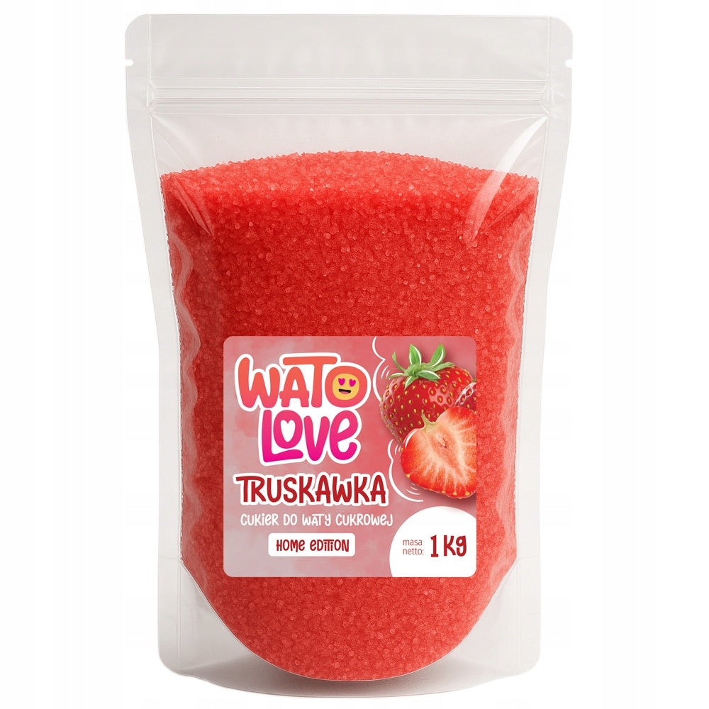SUGAR FOR COTTON CANDY Colorful Flavored for Strawberry Sticks 1kg Packaging status original