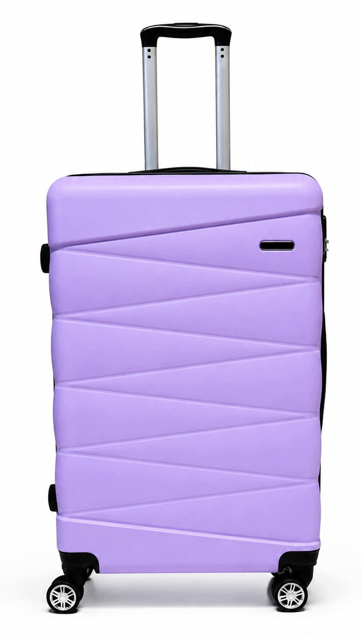 SUITCASE LARGE TRAVEL ON wheels LUGGAGE with ABS strong CIPHER XXL Sapphire DUO2 Manufacturer code ST-2240_DUZA_LAWENDA_DUO2