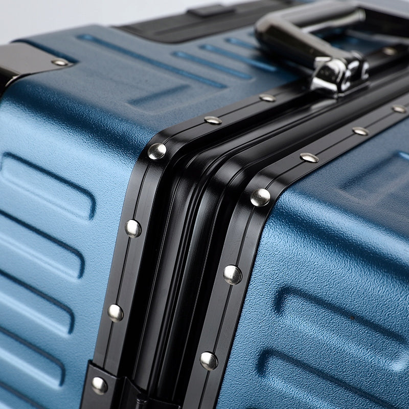 SUITCASE LARGE XXL ALUMINUM TRAVEL FRAME ON WHEELS STRONG LUGGAGE Brand no brand