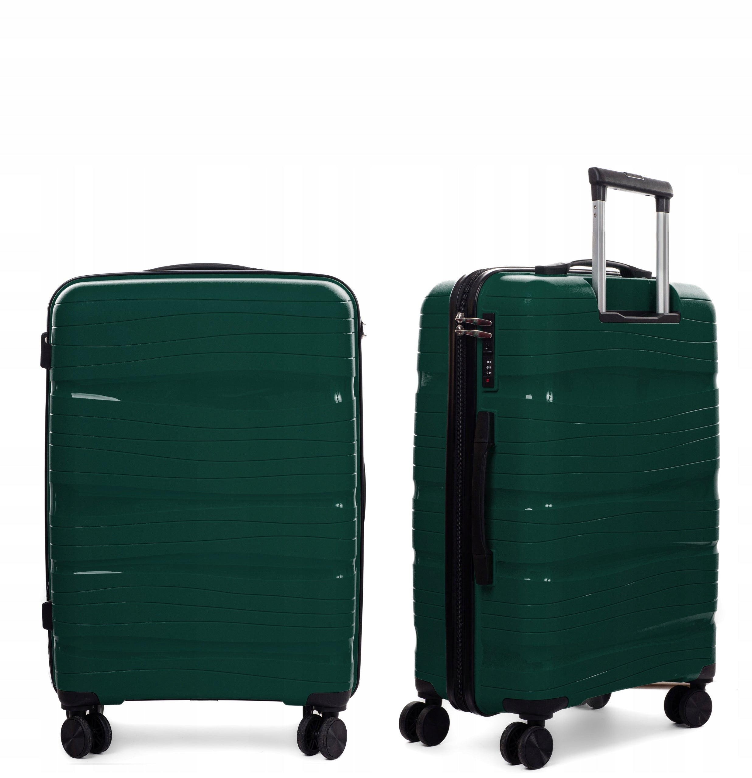 SUITCASE LARGE XXL INDESTRUCTIBLE RGL DOUBLE WHEELS POLYPROPYLENE LUGGAGE Kind hard