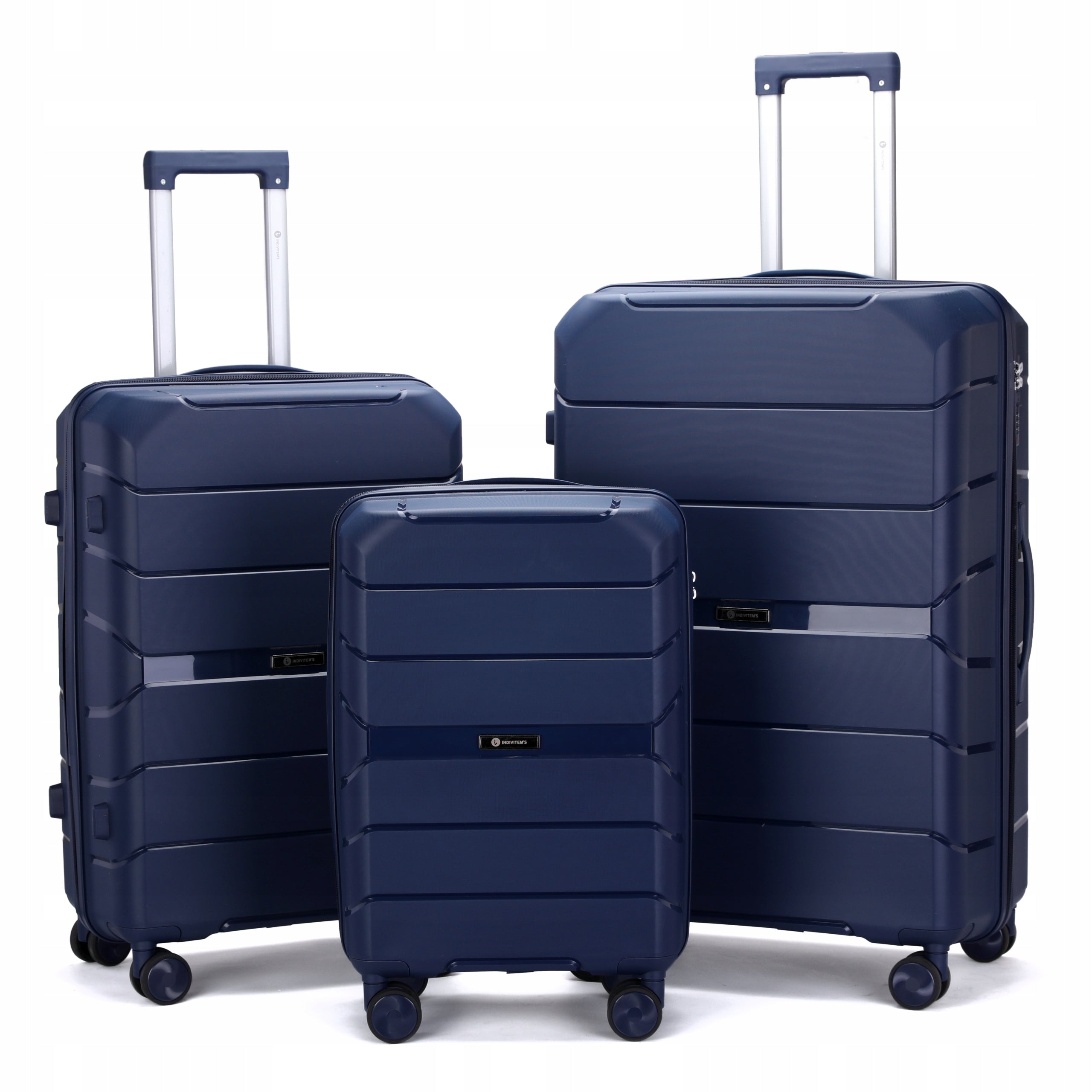 SUITCASE MEDIUM INDESTRUCTIBLE TRAVEL LUGGAGE ON WHEELS "L" Depth (shorter edge) 22 cm