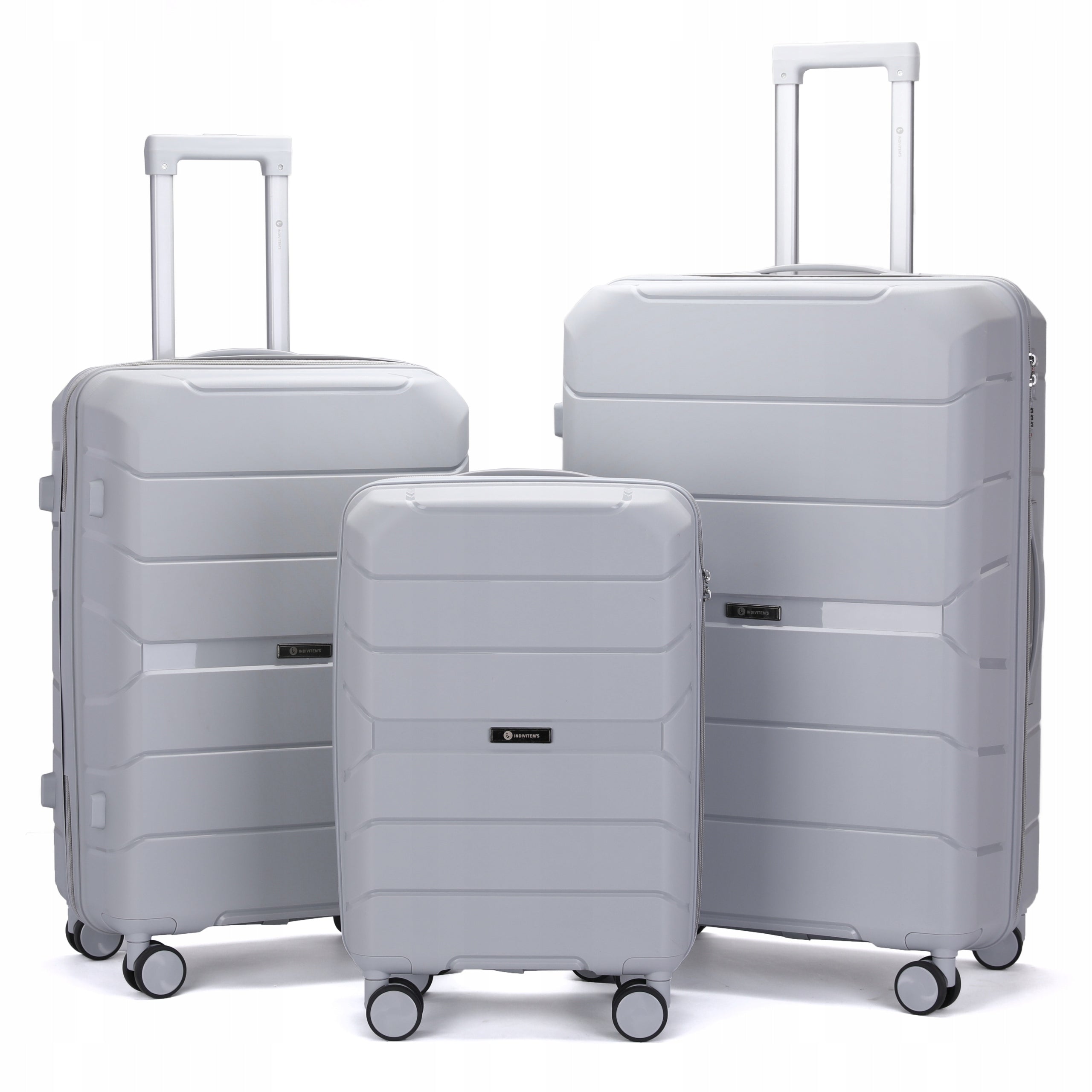 SUITCASE MEDIUM INDESTRUCTIBLE TRAVEL LUGGAGE ON WHEELS "L" Kind hard