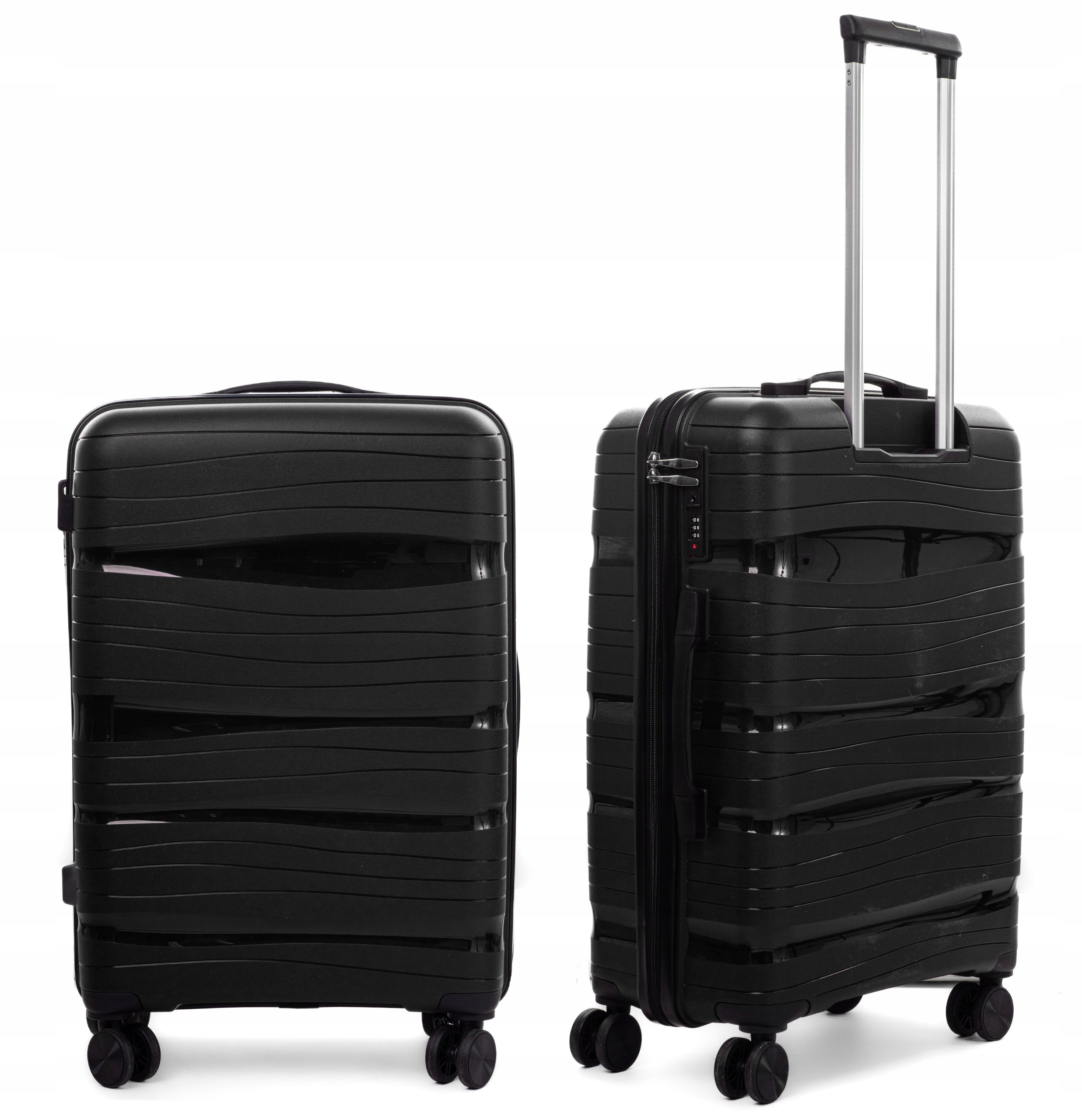 SUITCASE MEDIUM XL INDESTRUCTIBLE RGL DOUBLE WHEELS POLYPROPYLENE LUGGAGE Manufacturer code RGL PP3 XL ŚREDNIA
