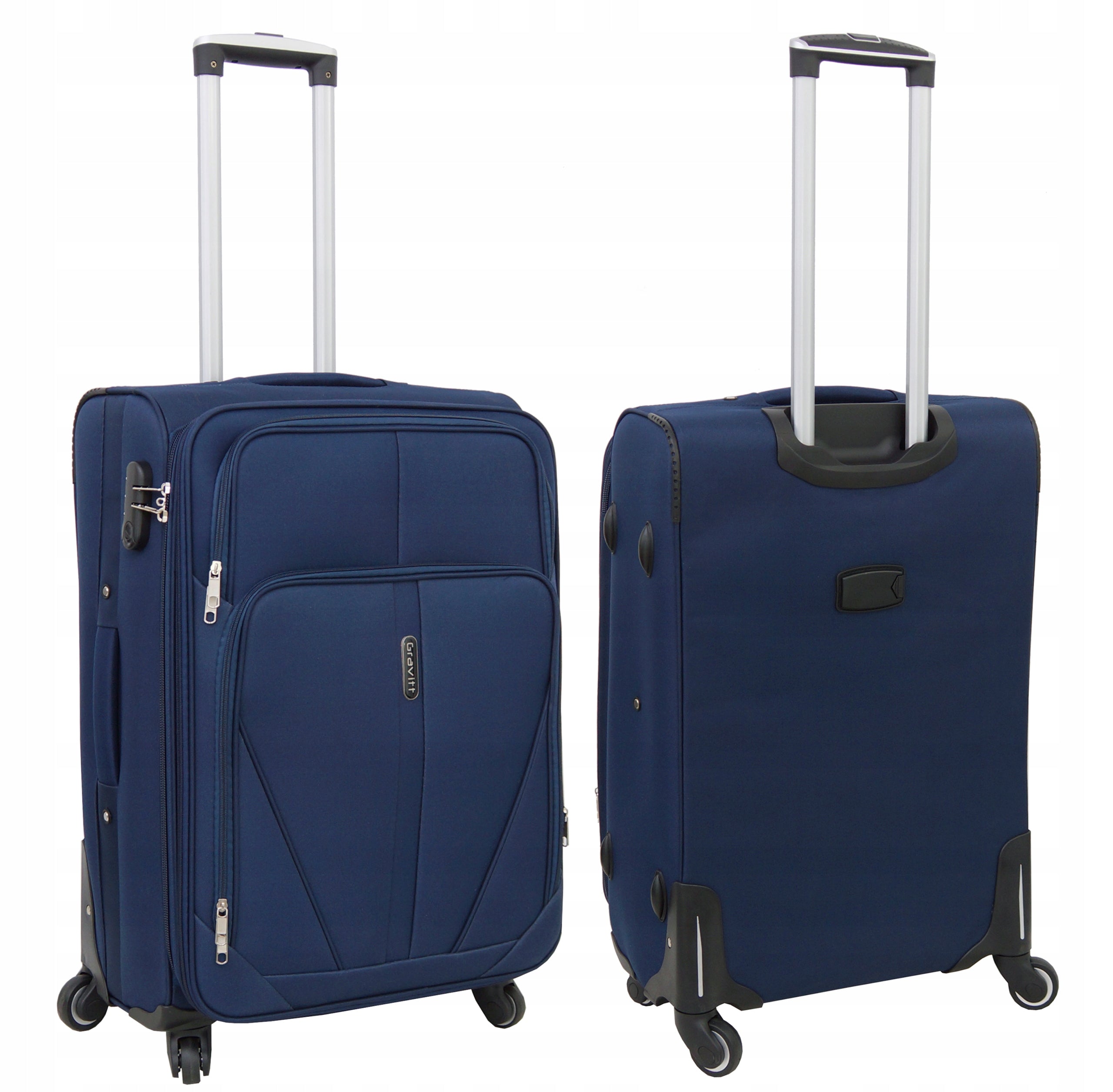 SUITCASE ON WHEELS LUGGAGE MEDIUM XL MODEL 1702-1 Depth (shorter edge) 26 cm