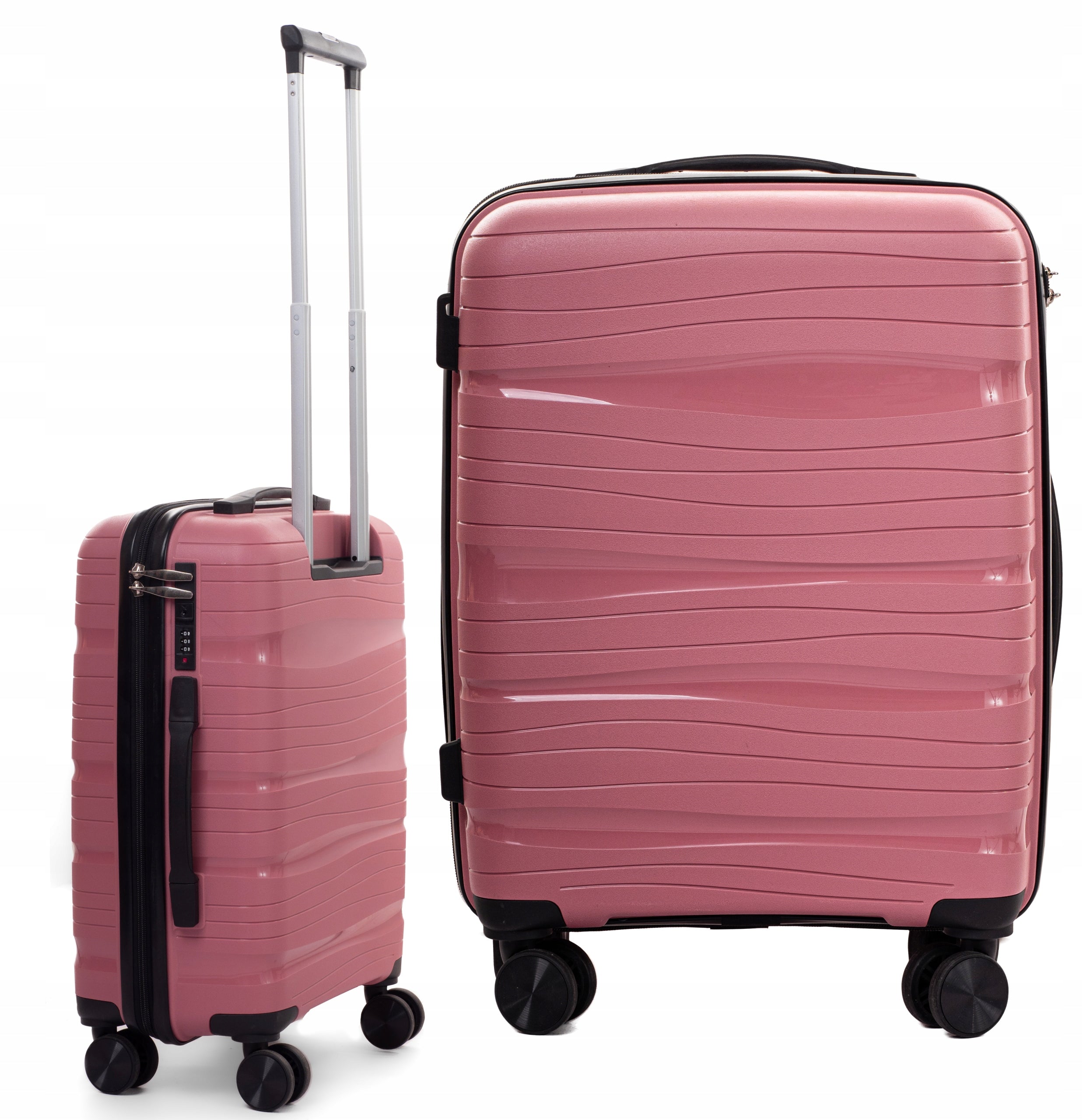 SUITCASE SMALL INDESTRUCTIBLE CABIN RGL 4 DOUBLE WHEELS POLYPROPYLENE Height 56 cm