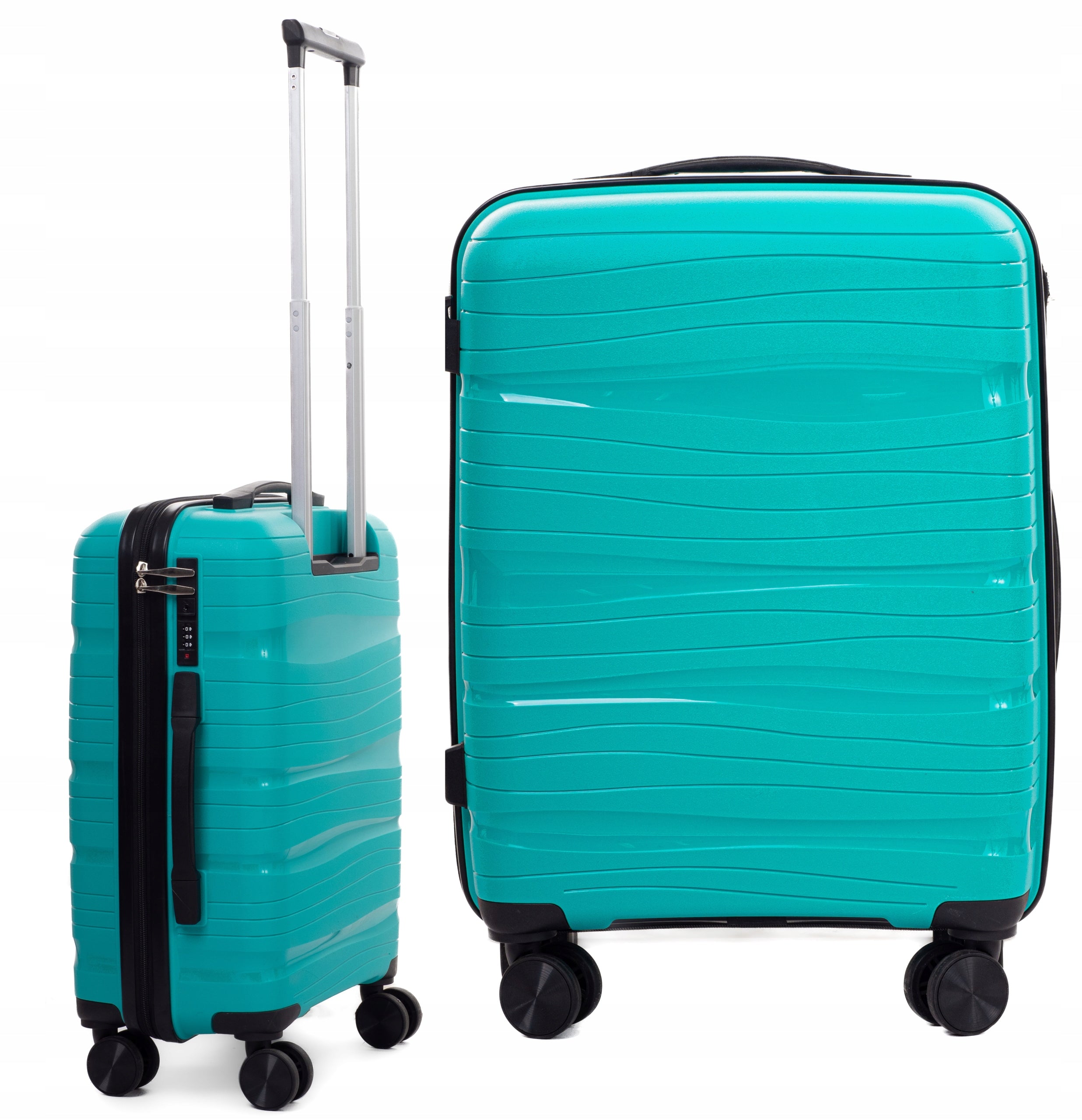 SUITCASE SMALL INDESTRUCTIBLE CABIN RGL 4 DOUBLE WHEELS POLYPROPYLENE Kind hard
